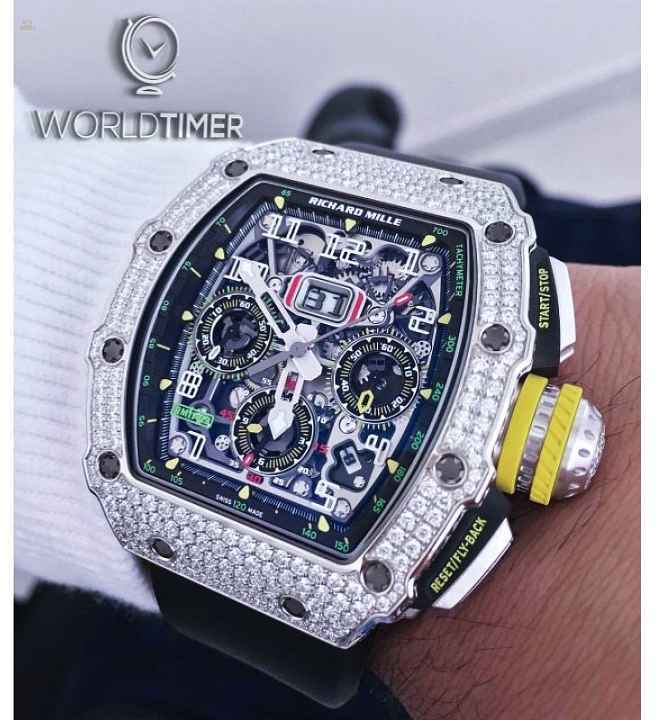 Richard Mille [2019 NEW] RM 11-03 White Gold Full Set Diamonds Watch