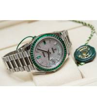 Thumbnail von Rolex [NEW][RARE] 228396TEM Day-Date 40mm Platinum Green Emerald (Retail:EUR 430.000)