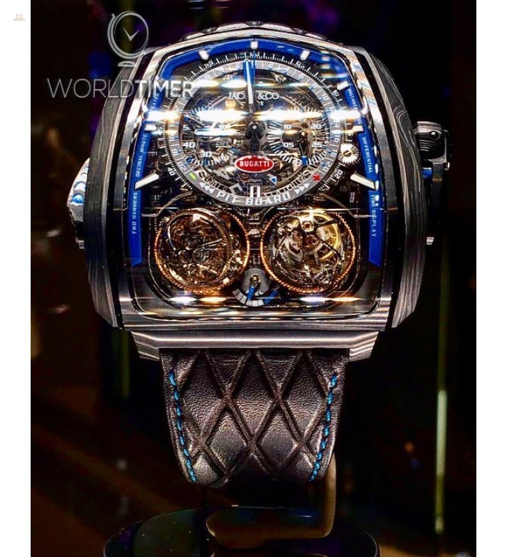 Jacob & Co. 捷克豹 [NEW][LIMTED 18 PIECE] Twin Turbo Furious Bugatti TT200.21.AA.AA.A (Retail:HK$4,620,000)