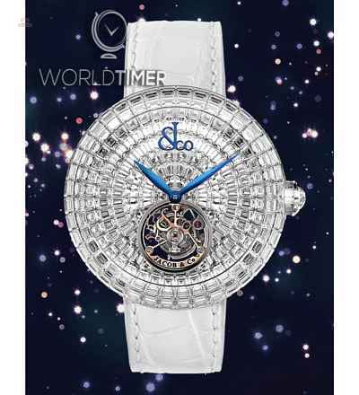 Jacob & Co. 捷克豹 [NEW][LIMITED 18 PIECE] Brilliant Flying Tourbillon White Diamonds BT543.30.BD.BD.B (Retail:HK$6,395,200)