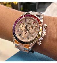 Thumbnail von Rolex [NEW 2018 MODEL] Daytona Everose Gold Rainbow Full Pave Diamond 116595RBOW-0002