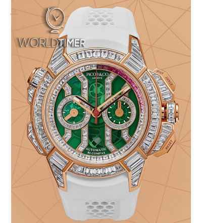 Jacob & Co. 捷克豹 [NEW] EPIC-X Chrono Baguette Green EC422.40.BW.GD.A (Retail:HK$5,727,000)