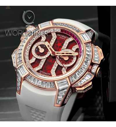 Jacob & Co. 捷克豹 [NEW] EPIC-X Chrono Baguette EC422.40.BW.RD.A (Retail:HK$5,727,000)