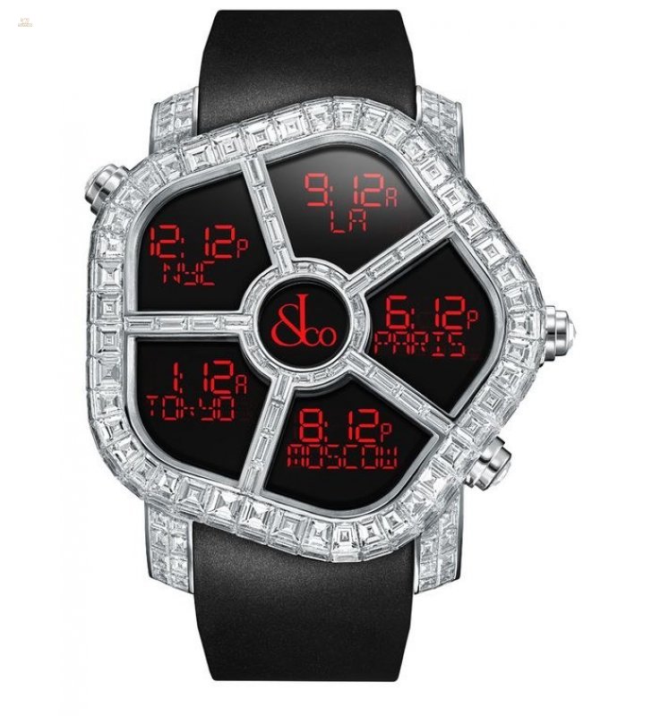 Jacob & Co. 捷克豹 [NEW][LIMITED 6 PIECE] Ghost Full Baguette White Diamonds GH800.30.BD.BD.A (Retail:HK$5,727,000)