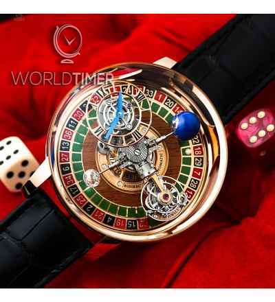 Jacob & Co. 捷克豹 [NEW][LIMITED 18 PIECE] Astronomia Gambler Tourbillon AT150.40.RO.SD.A (Retail:HK$5,536,100)