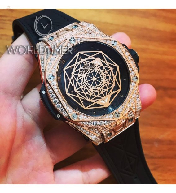 Hublot [NEW] Rose Gold Mens Sang Bleu 415.OX.1118.VR.1704.MXM17