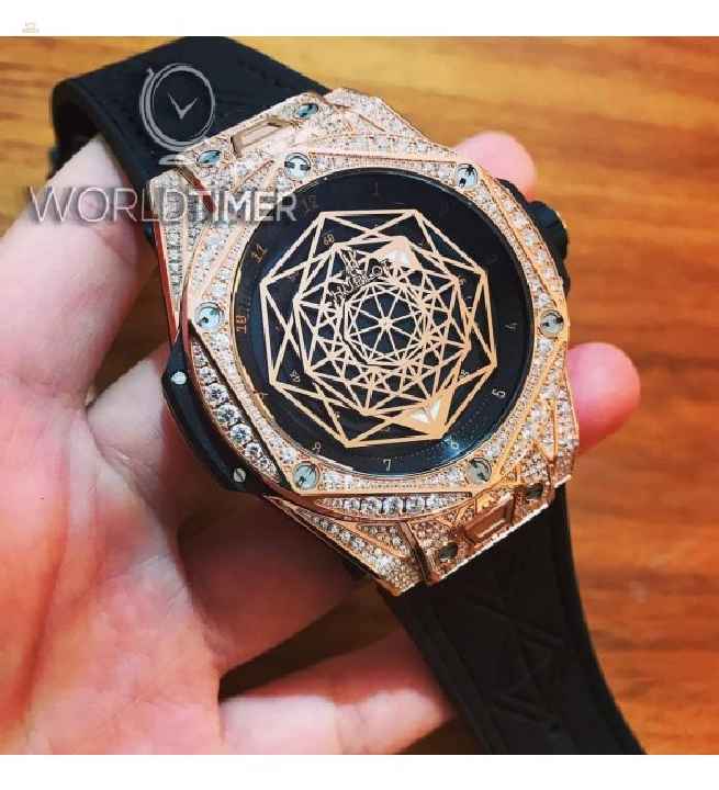 Hublot [NEW] Rose Gold Mens Sang Bleu 415.OX.1118.VR.1704.MXM17