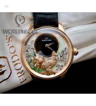 Jaquet Droz [NEW] Petite Heure Minute Relief Rooster J005023282 (Retail:CHF 70'200)