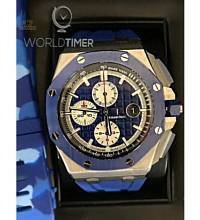 Thumbnail von Audemars Piguet [NEW] Royal Oak Offshore Chronograph Blue Camouflage “Camo” 26400SO.OO.A035CA.01