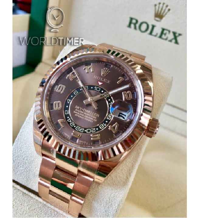 Rolex [NEW] Sky-Dweller 326935 42mm Everose Chocolate (Retail:HK$380,000)