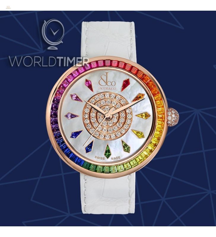 Jacob & Co. 捷克豹 [NEW][LIMITED 101 PIECE] Brilliant Rainbow Rose Gold BA537.40.GR.KW.A (Retail: CHF 69’000)