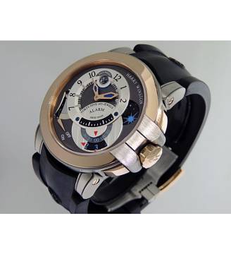 Harry Winston [NEW] Ocean Excenter Alarm manual 18K rose gold and zalium OCEMAL44RZ001
