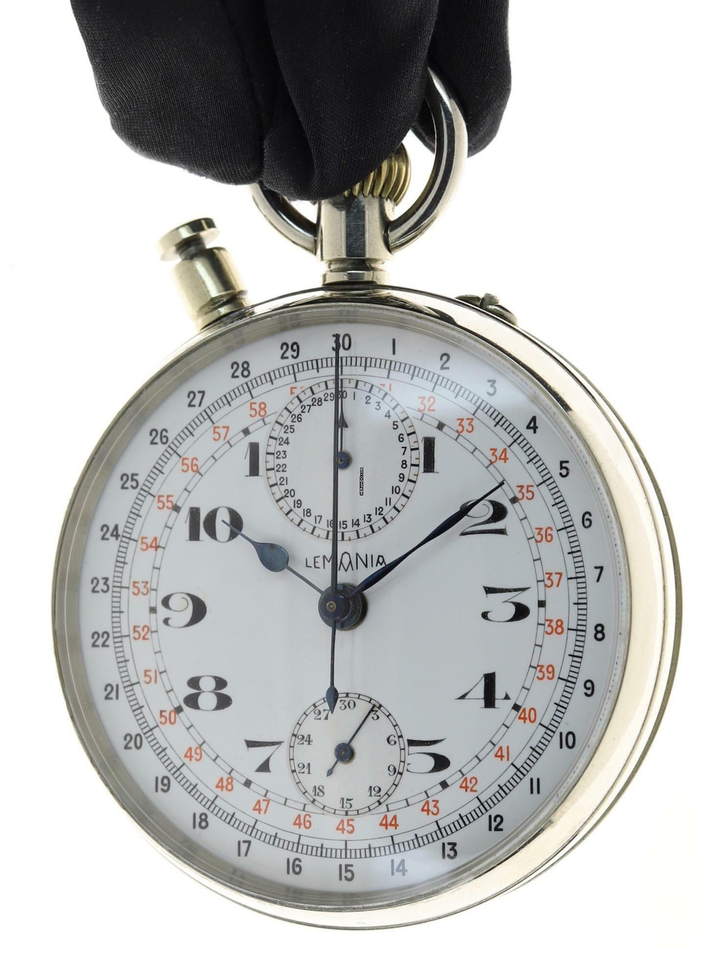 Thumbnail von Lemania Gents Pocket Watch Split Second Chronograph Rattrapante </h1>