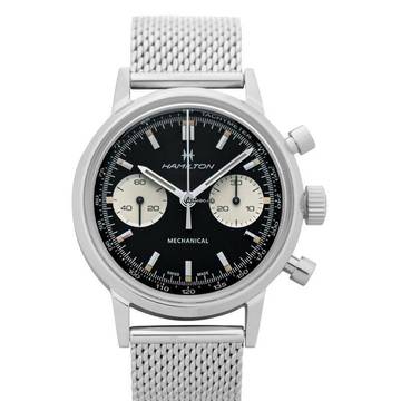  Hamilton Intra-Matic H38429130 - American Classic Intra-Matic Chronograph Manual-winding Black Dial Men's Watch </h1> 
