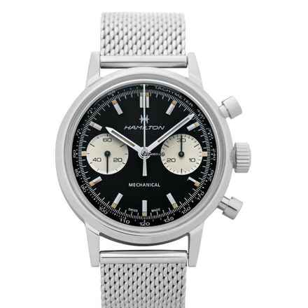  Hamilton Intra-Matic H38429130 - American Classic Intra-Matic Chronograph Manual-winding Black Dial Men's Watch </h1> 