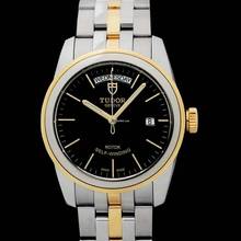 Thumbnail von Tudor Glamour Date-Day 56003 - Glamour Day-Date Black / 18 carat gold Ø39.00 mm </h1>