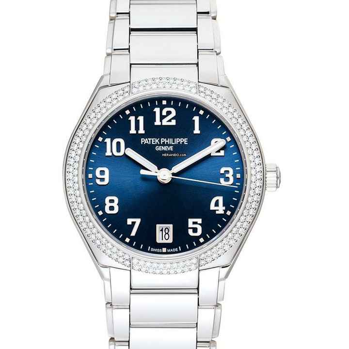  Patek Philippe Twenty~4 7300/1200A-001 - Twenty 4 Automatic Blue Sunburst Dial Diamond Bezel Ladies Watch </h1> 