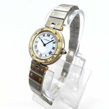 Thumbnail von Cartier Santos Ronde 27mm 2 Tone 0.39TCW DIAMOND Watch  </h1>