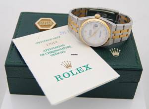 Thumbnail von Rolex Datejust Oysterquartz Stahl/Gold NOS aus 1990 Box & Papiere