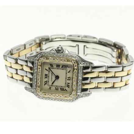  Cartier Panthère 23mm 2 Row Gold 0.90TCW DIAMOND Watch </h1> 