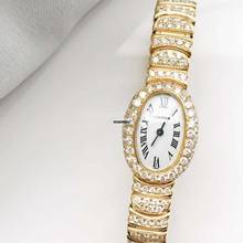 Thumbnail von Cartier Baignoire Mini 18K Yellow Diamond Watch </h1>