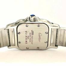 Thumbnail von Cartier Santos Galbée 24mm Quartz Steel 1.21TCW Diamond Watch </h1>