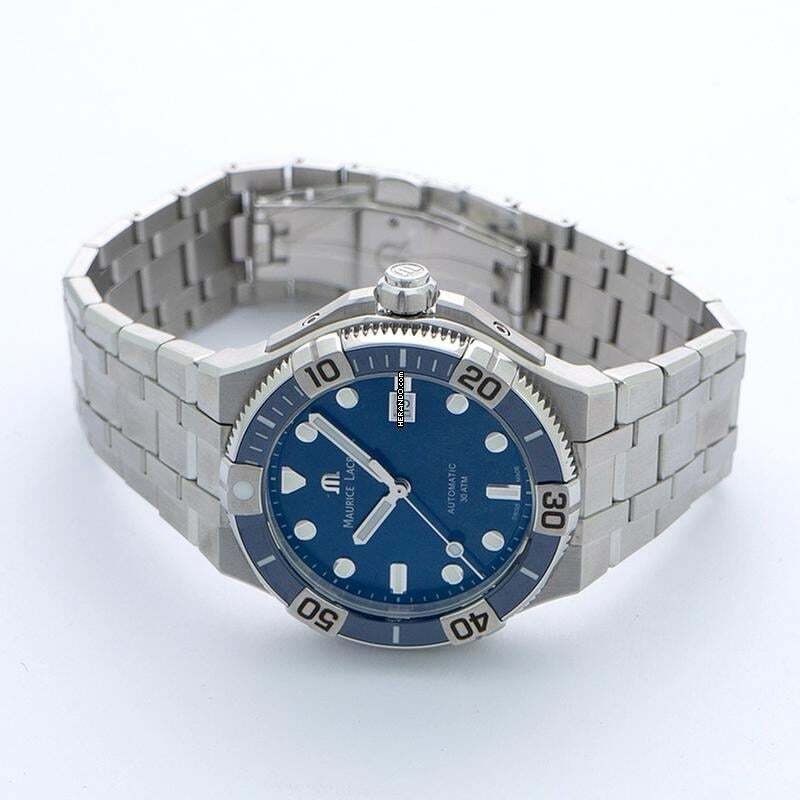 Thumbnail von Maurice Lacroix AIKON AI6058-SS002-430-2 - Aikon Venturer Automatic Blue Dial Men's Watch </h1>