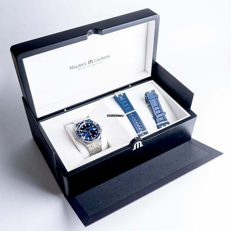 Thumbnail von Maurice Lacroix AIKON AI6058-SS002-430-2 - Aikon Venturer Automatic Blue Dial Men's Watch </h1>