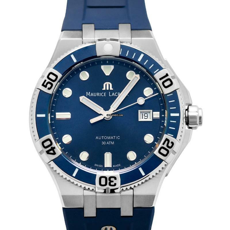 Thumbnail von Maurice Lacroix AIKON AI6058-SS002-430-2 - Aikon Venturer Automatic Blue Dial Men's Watch </h1>