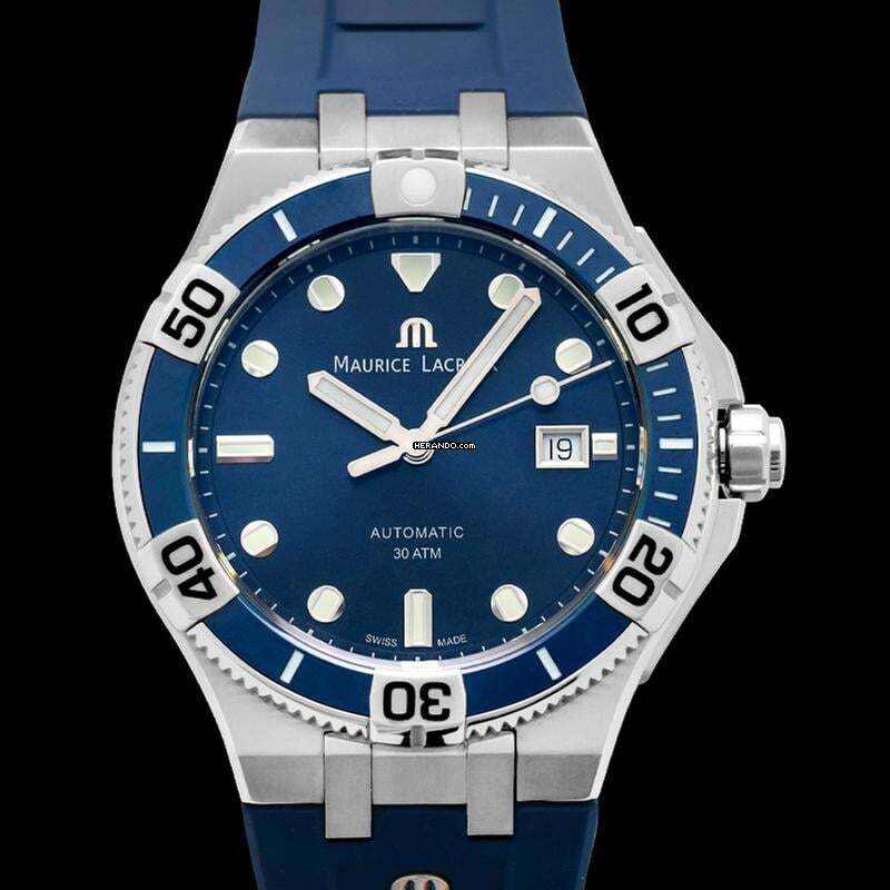 Thumbnail von Maurice Lacroix AIKON AI6058-SS002-430-2 - Aikon Venturer Automatic Blue Dial Men's Watch </h1>