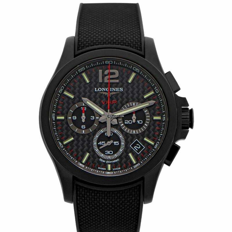 Longines Conquest L37172669 - Conquest Quartz Carbon Fiber Dial Stainless Steel Men's Watch </h1>