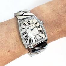 Thumbnail von Cartier La Dona de Cartier Quartz 28mm Steel ~1.5TCW Diamond Watch </h1>
