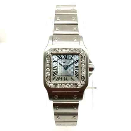  Cartier Santos Galbée 24mm Quartz New Model Diamond Bezel </h1> 