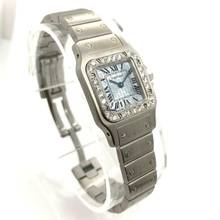 Thumbnail von Cartier Santos Galbée 24mm Quartz New Model Diamond Bezel </h1>