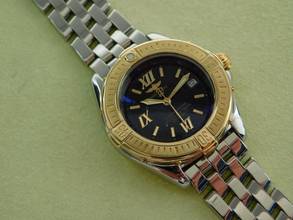 Thumbnail von Breitling Cockpit Lady B-Class / Cockpit Lady mit Goldlünette und original Pilotband im TOP Zustand