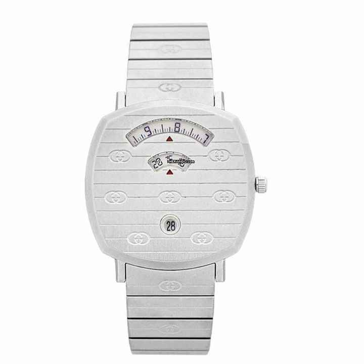  Gucci YA157410 - Grip Quartz White Dial Stainless Steel Ladies Watch </h1> 