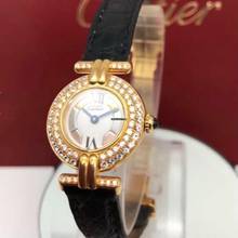 Thumbnail von Cartier VERMEIL COLISÈE GP Silver 0.67TCW DIAMONDS Watch </h1>