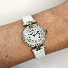 Thumbnail von Cartier VERMEIL COLISÈE 925 Silver Diamond Watch </h1>