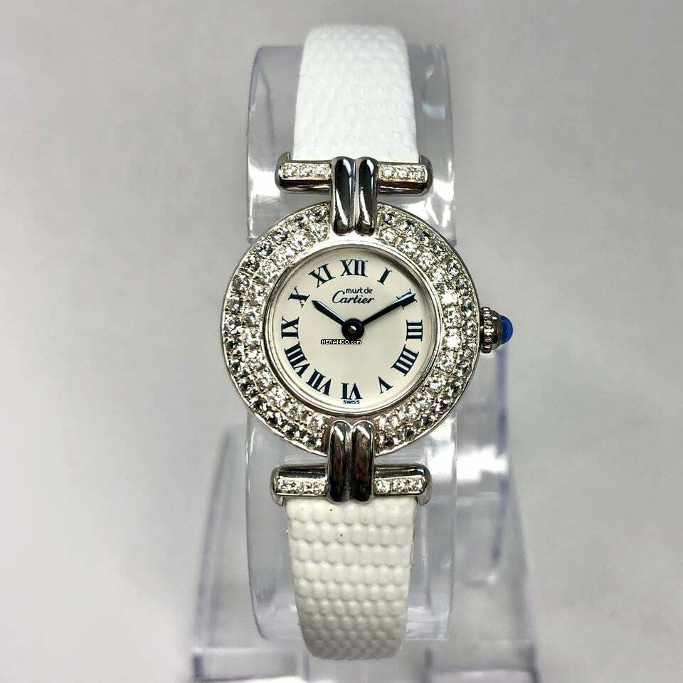  Cartier VERMEIL COLISÈE 925 Silver Diamond Watch </h1> 