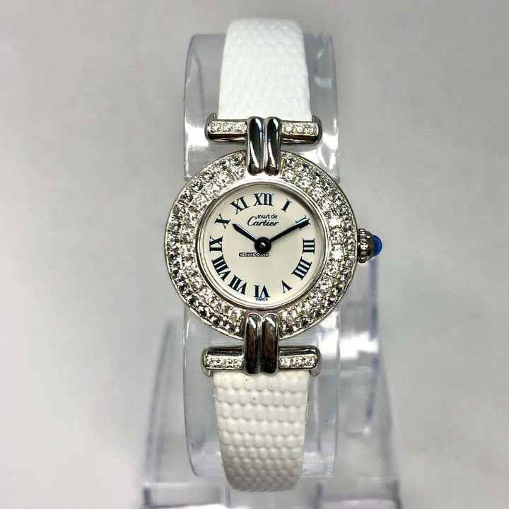  Cartier VERMEIL COLISÈE 925 Silver Diamond Watch </h1> 