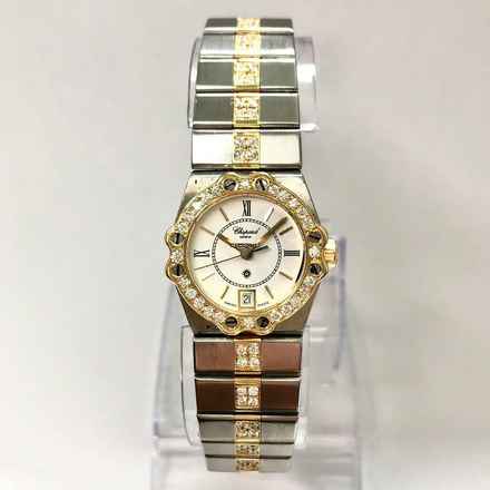  Chopard St. Moritz Quartz 24mm 18K Yellow Gold & Steel Watch 1.41TCW Diamonds </h1> 