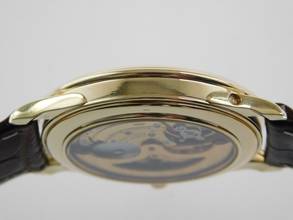 Thumbnail von Omega 18 Karat Gelbgold Vollkalender mit Mondphase Triple Date Moon Automatik v 1973 C.715 </h1>