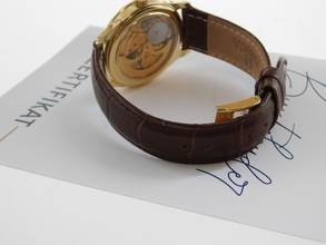 Thumbnail von Omega 18 Karat Gelbgold Vollkalender mit Mondphase Triple Date Moon Automatik v 1973 C.715 </h1>