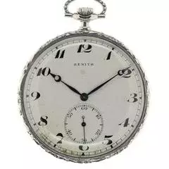 Thumbnail von Zenith Mans open face Lepine Pocket Watch Art Deco </h1>