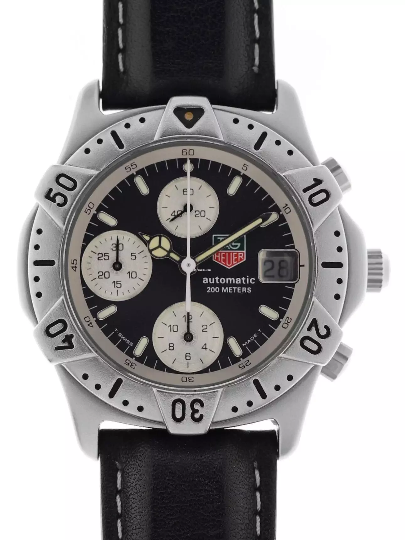  TAG Heuer Gents Automatic Chronograph Wristwatch Automatic 200 meters </h1> 