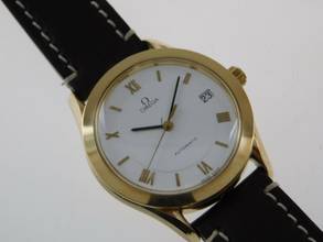 Thumbnail von Omega Speedmaster massiv 18 Karat Gelbgold Automatik 35 mm Cal 1110 im Full Set </h1>