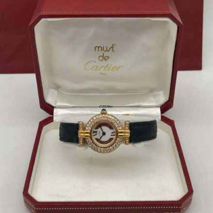  Cartier VERMEIL COLISÈE GP Argent Watch 0.90TCW DIAMONDS  </h1> 