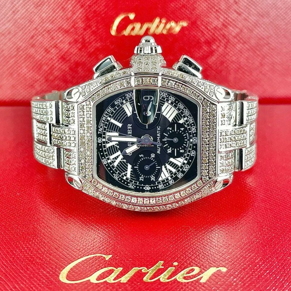  Cartier Roadster 2618 Automatic 42mm DIAMOND Watch </h1> 
