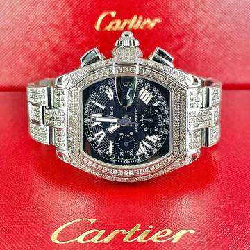  Cartier Roadster 2618 Automatic 42mm DIAMOND Watch </h1> 
