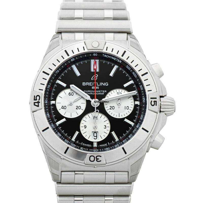  Breitling Chronomat AB0134101B1A1 - Chronomat Automatic Black Dial Stainless Steel Men's Watch </h1> 